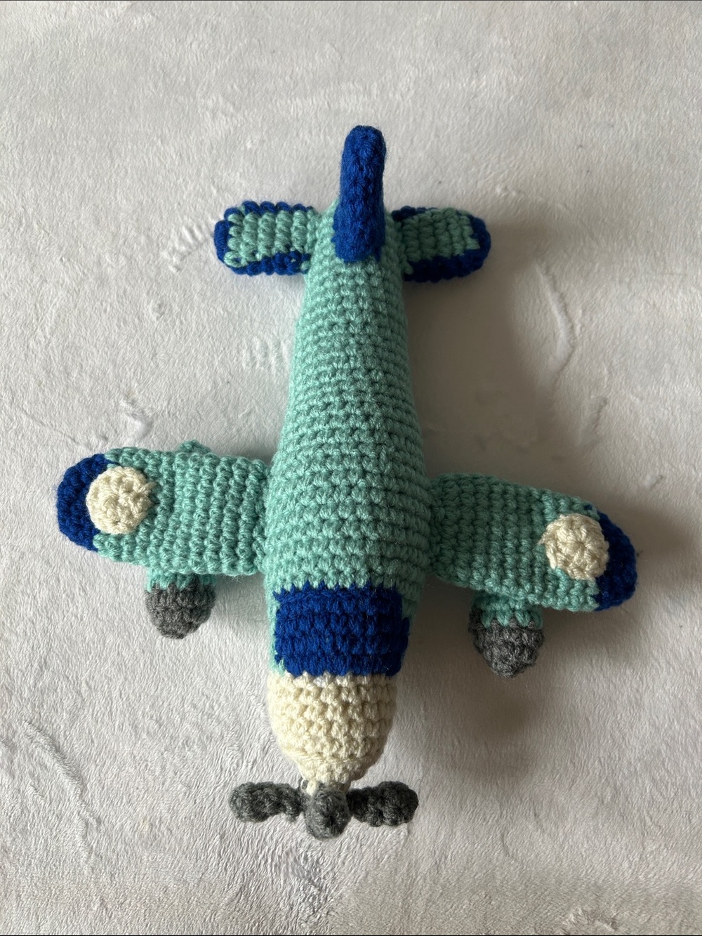 Crochet Airplane- handmade Display item - Picture 3 of 5